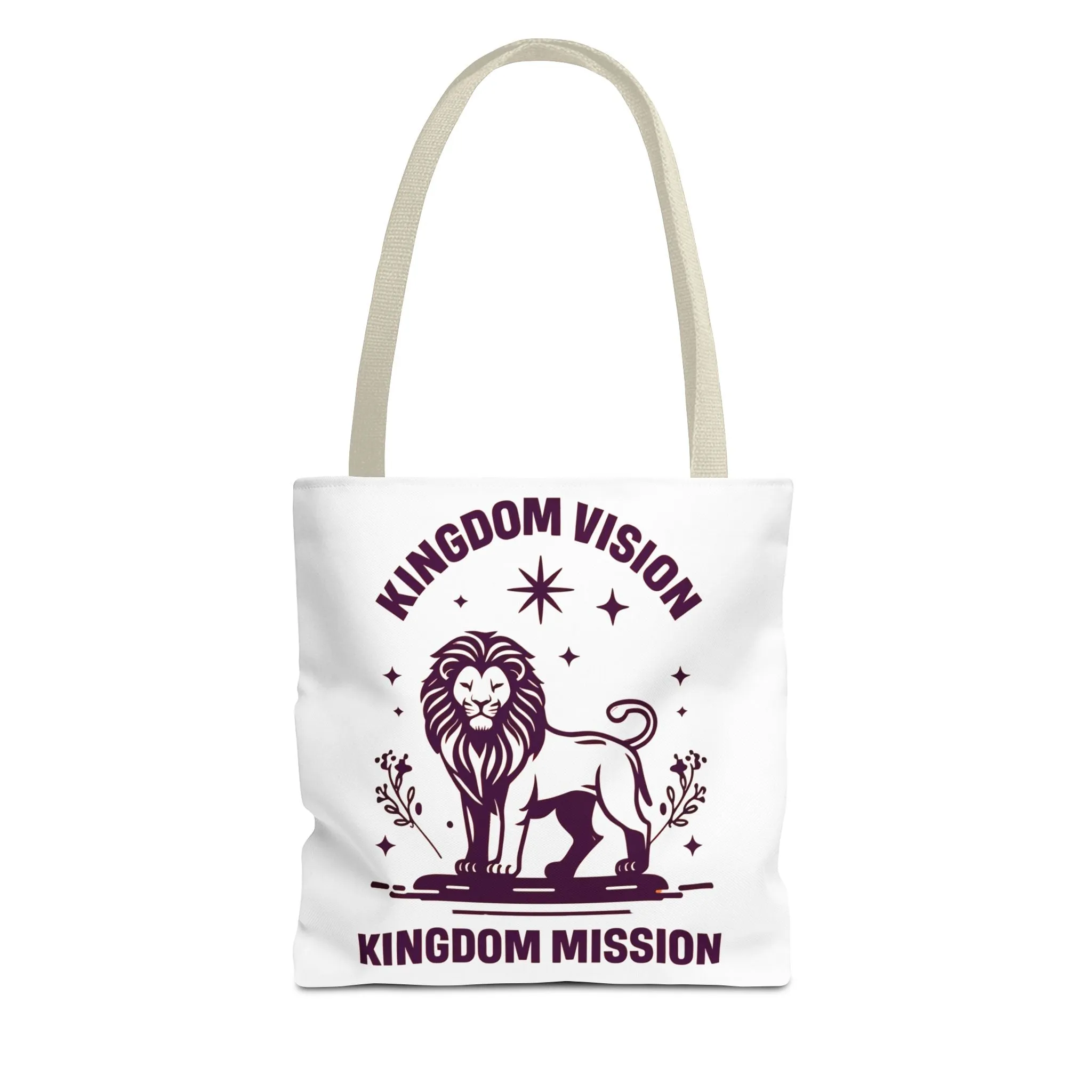 Kingdom Vision Lion Tote Bag – Durable Canvas Bag with Bold & Empowering Design