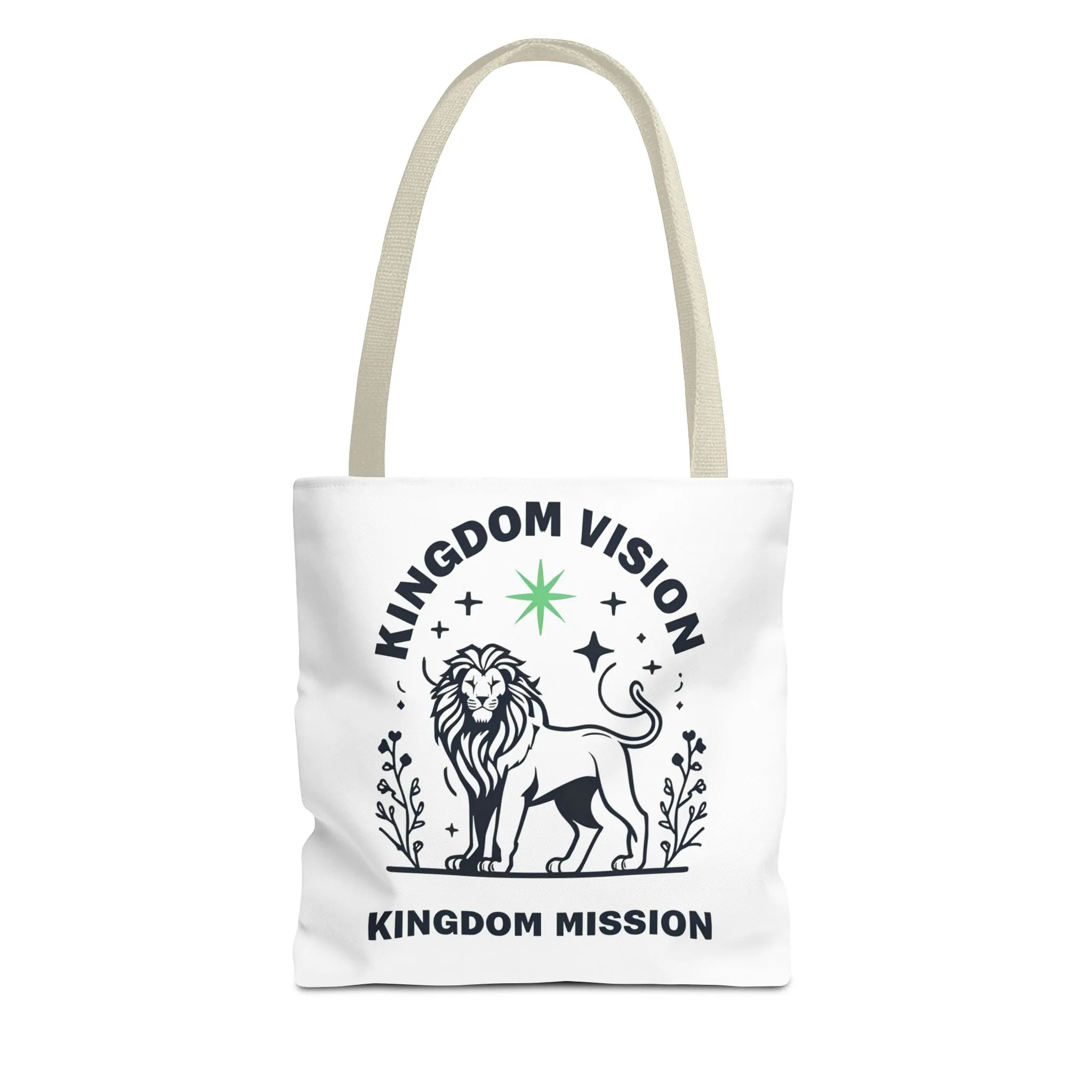 Kingdom Vision Lion Tote Bag – Durable Canvas Bag with Bold & Empowering Design