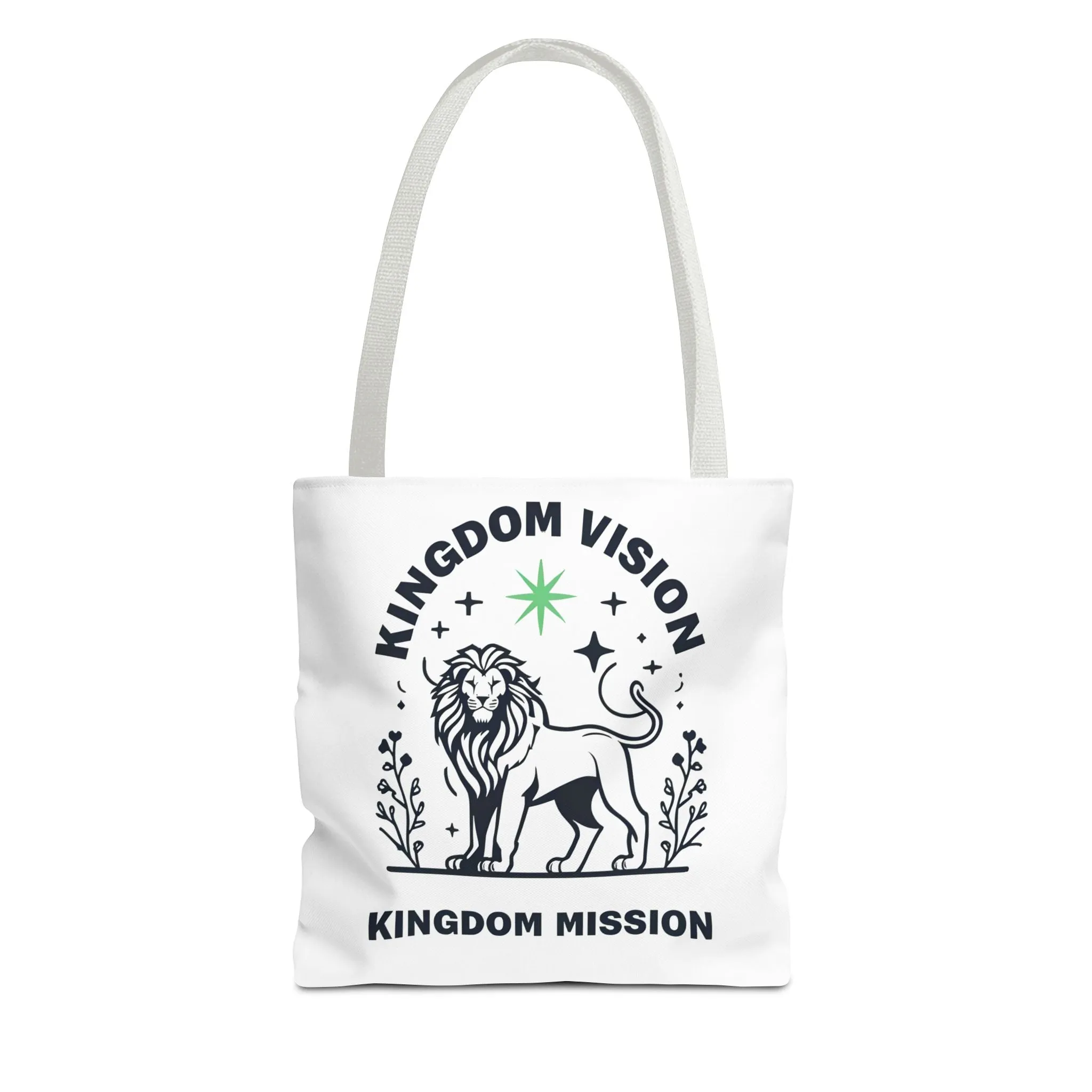 Kingdom Vision Lion Tote Bag – Durable Canvas Bag with Bold & Empowering Design
