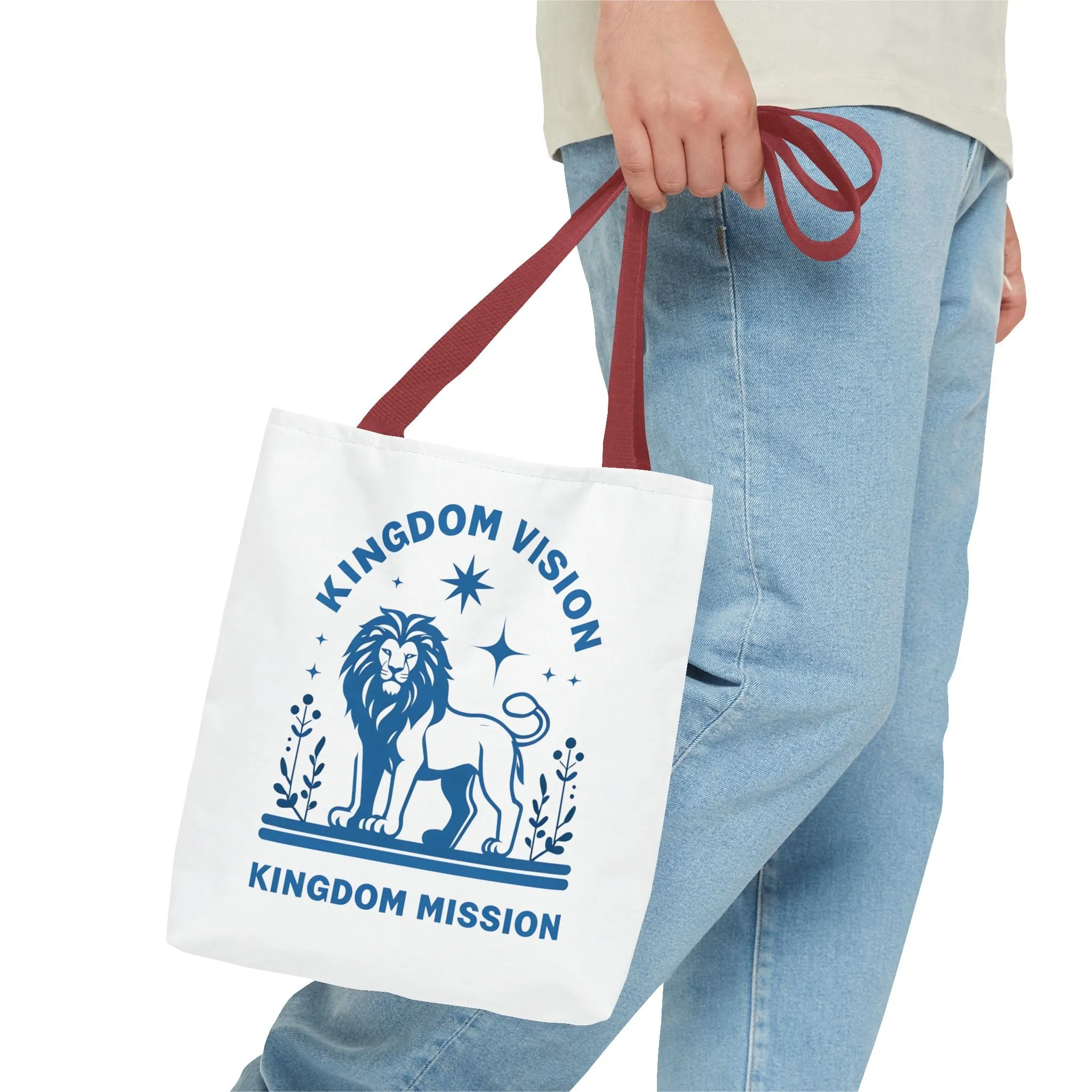 Kingdom Vision Lion Tote Bag – Durable Canvas Bag with Bold & Empowering Design