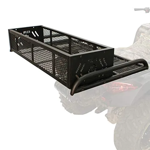 Kolpin 53350 ATV Rear Drop Rack Basket Convertible 3-in-1, Black, 43" l x 31" w x 10" h