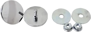 LA Choppers LA-9001-00 Fairing Mirror Hole Plugs - Chrome