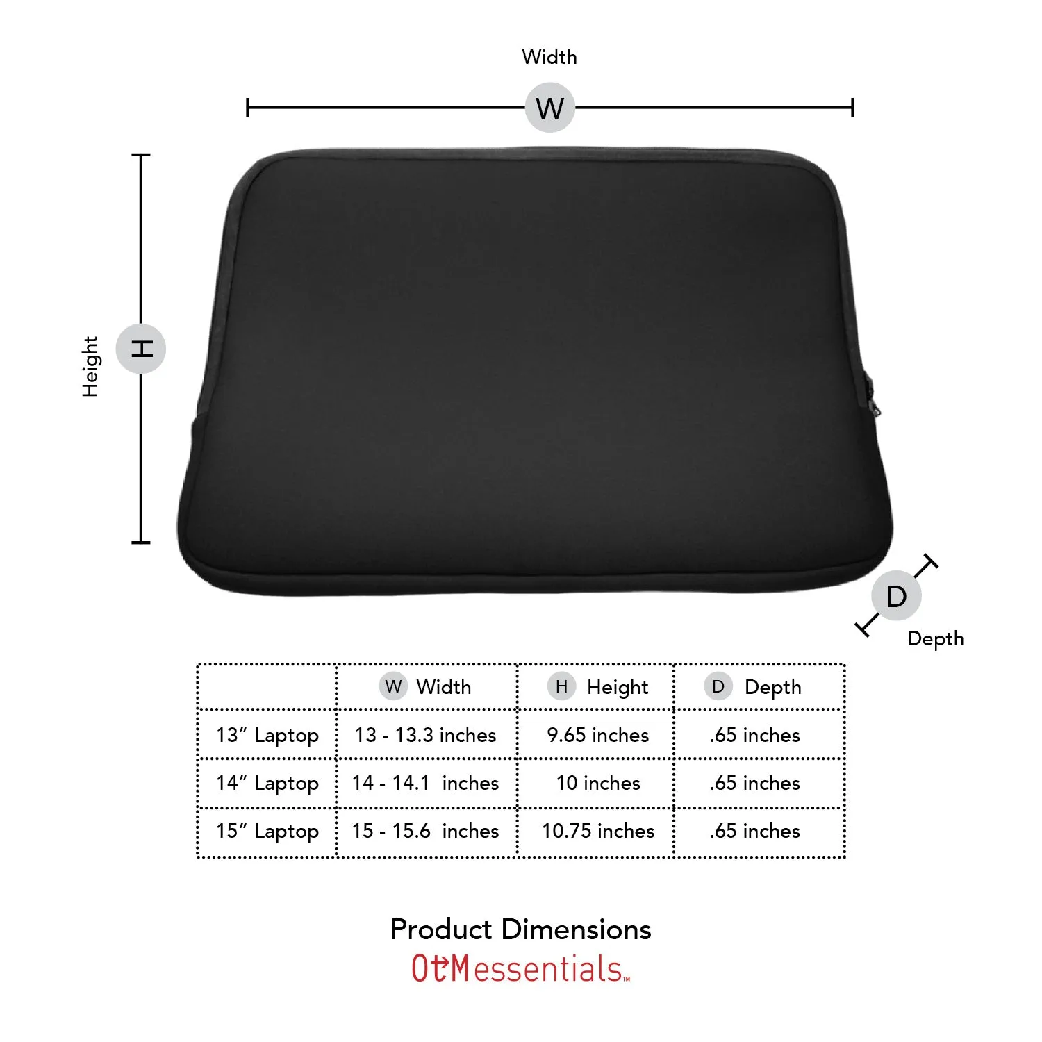 Laptop Sleeve, Neoprene, Pittsburg State University