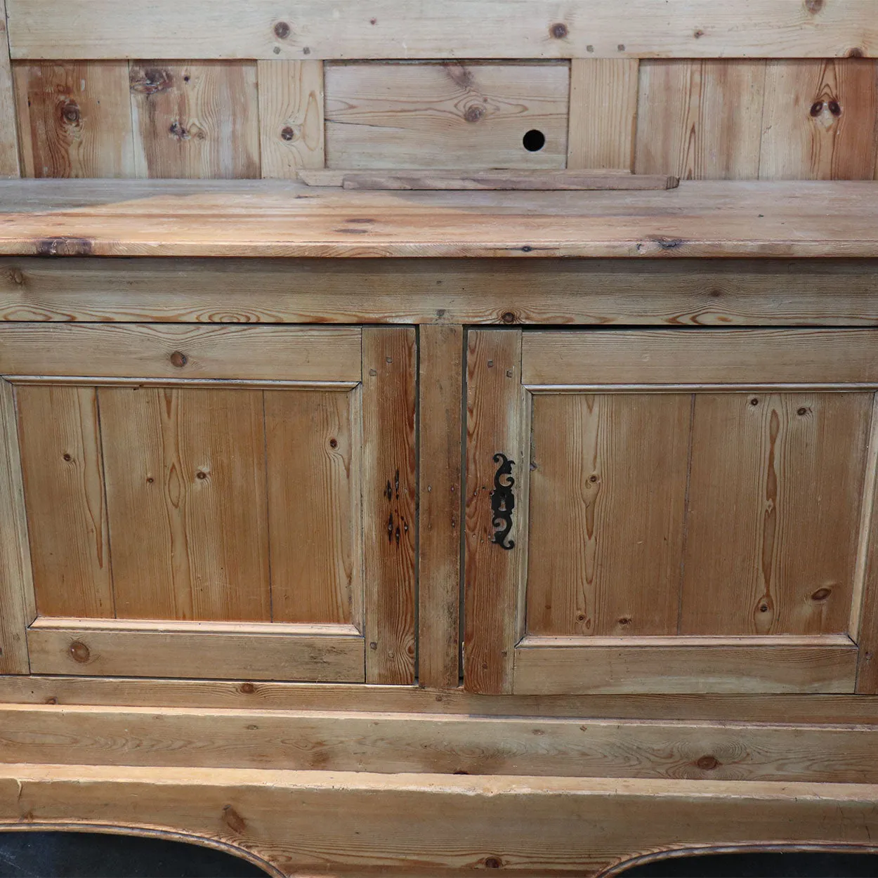 Large French Provincial Louis XV Style Pine Armoire