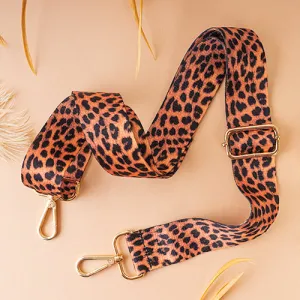 LBT001 - Cheetah Print Bag Strap - Orange