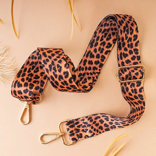 LBT001 - Cheetah Print Bag Strap - Orange
