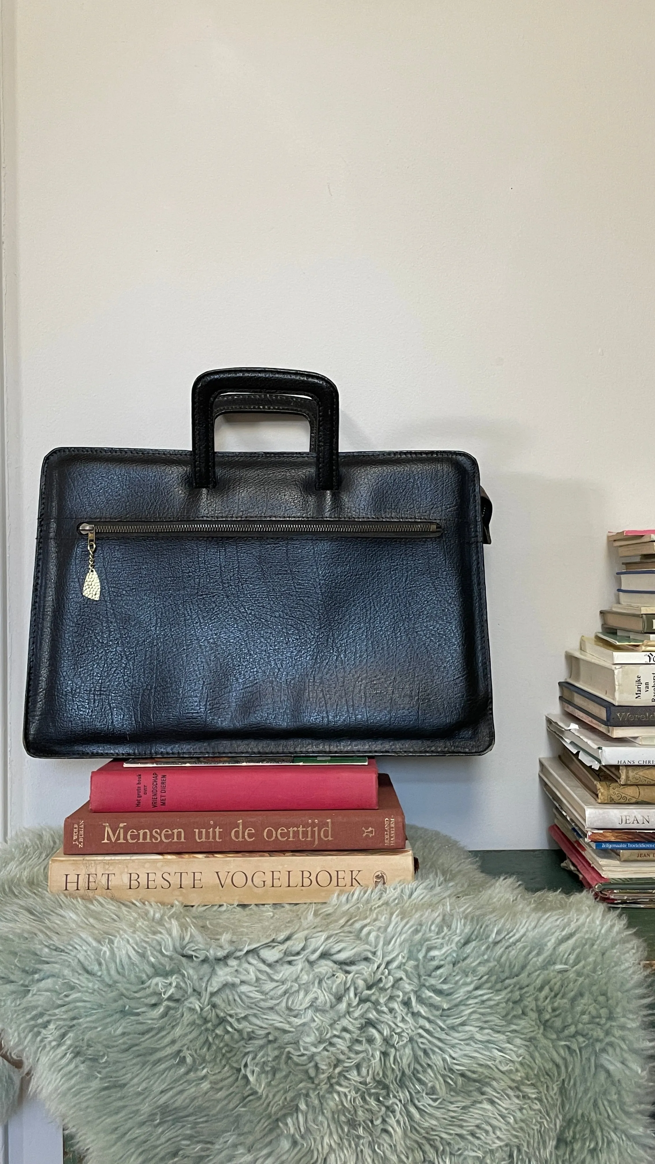 Leather briefcase