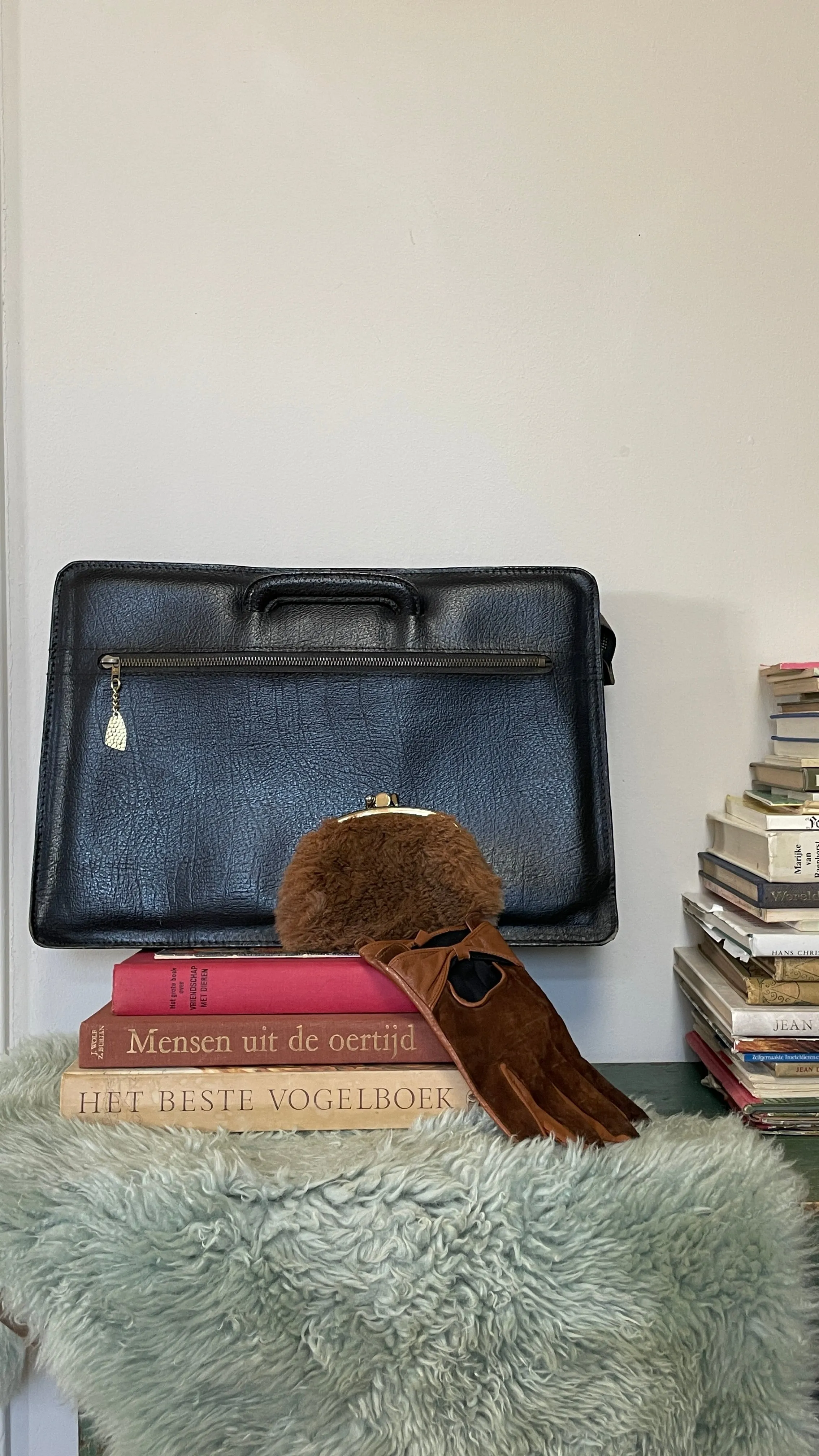 Leather briefcase