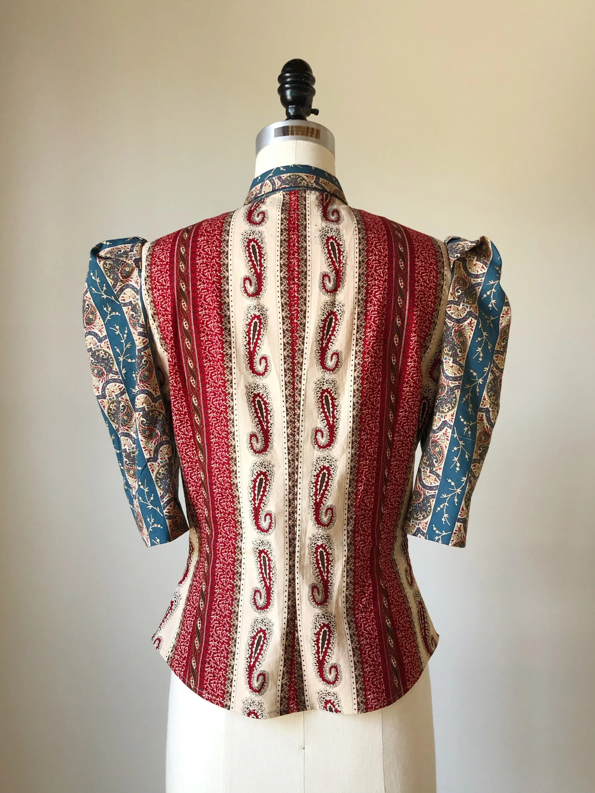 Lillian work shirt in 19th century reproduction prints #3