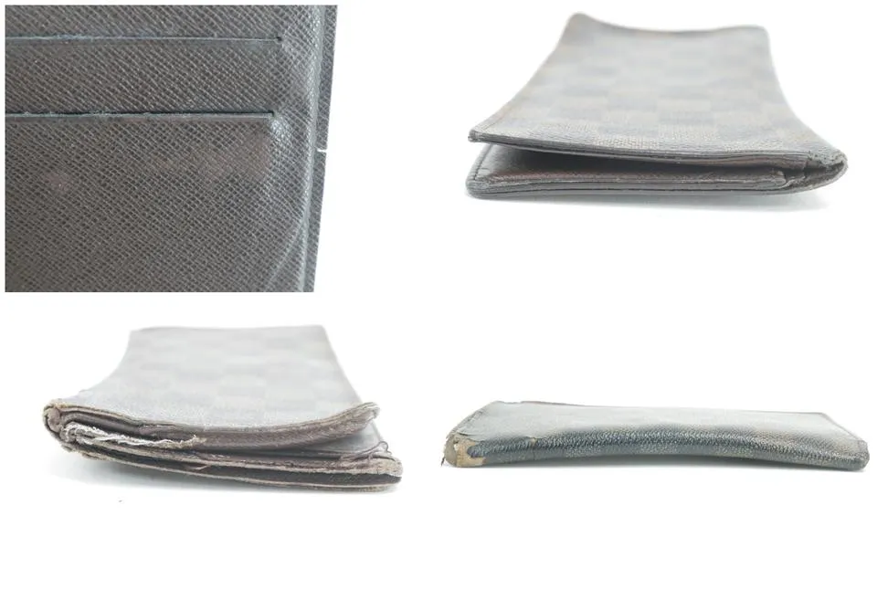 Louis Vuitton 11LK0120 Damier Ebene Long Bifold Flap