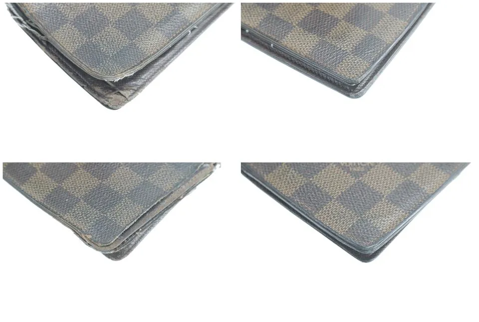 Louis Vuitton 11LK0120 Damier Ebene Long Bifold Flap