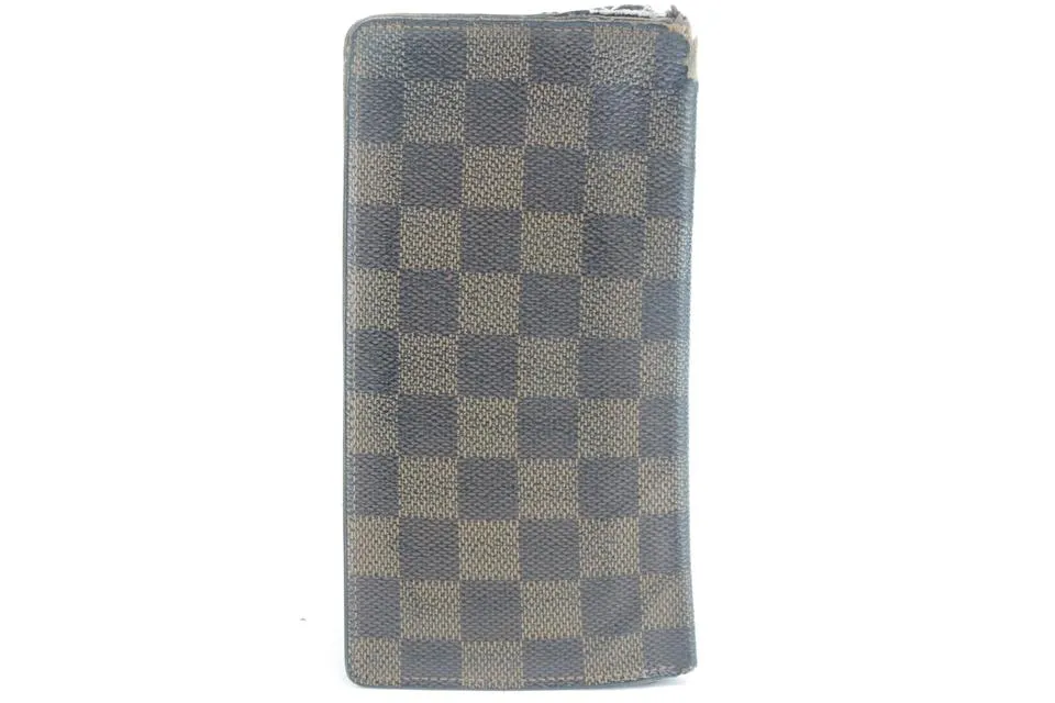 Louis Vuitton 11LK0120 Damier Ebene Long Bifold Flap
