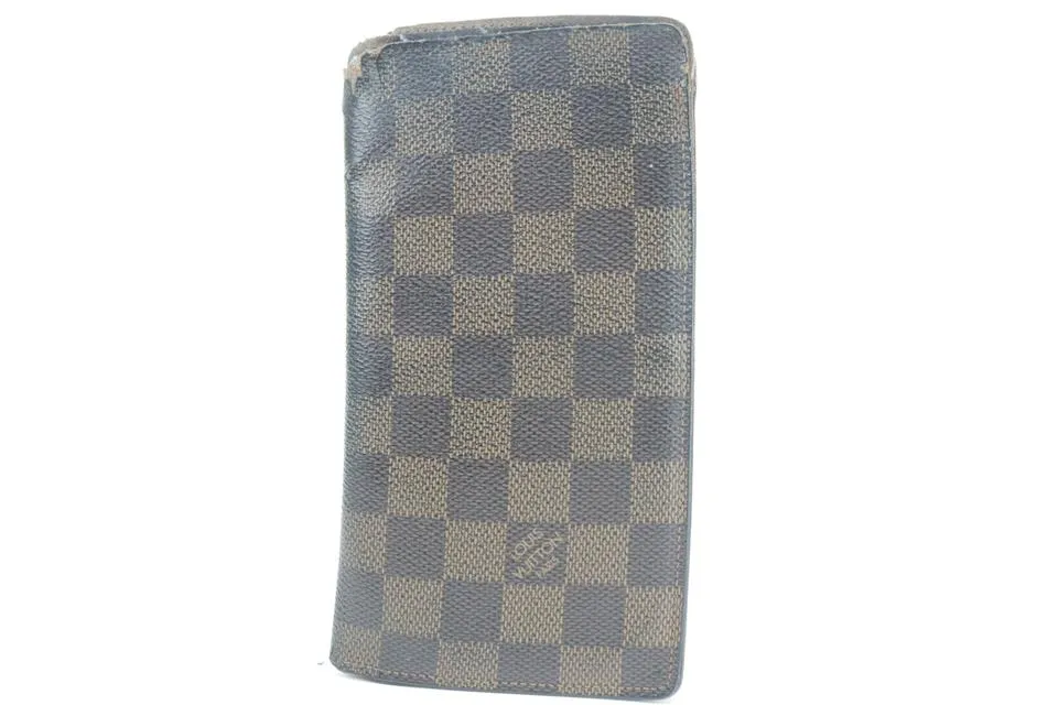 Louis Vuitton 11LK0120 Damier Ebene Long Bifold Flap