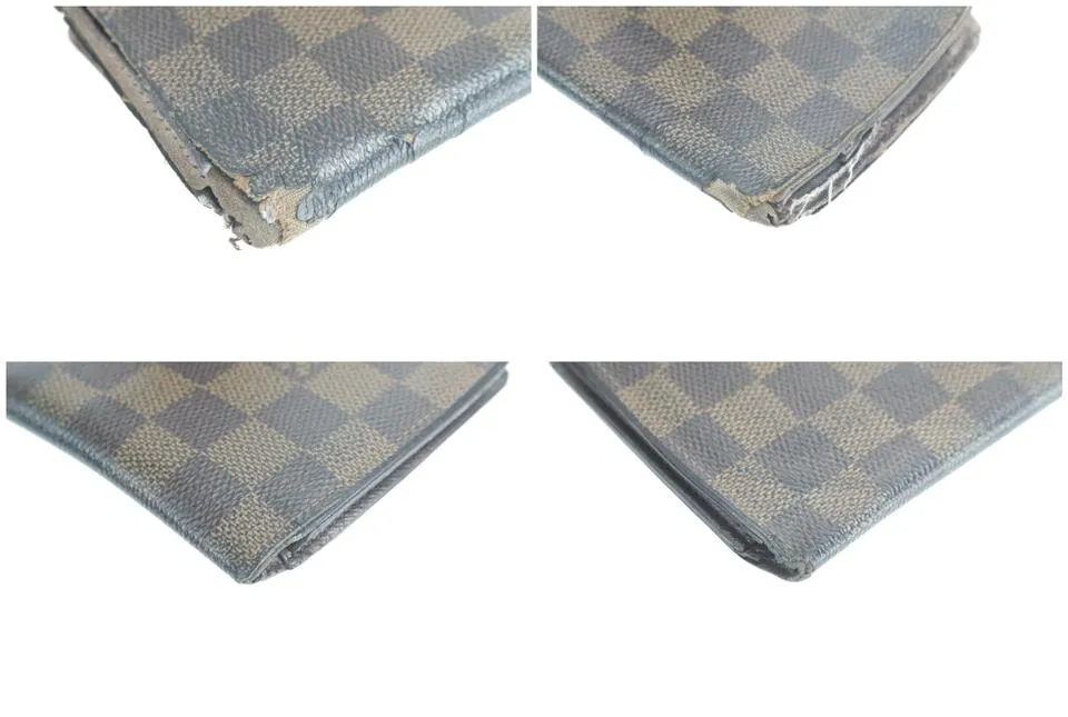 Louis Vuitton 11LK0120 Damier Ebene Long Bifold Flap