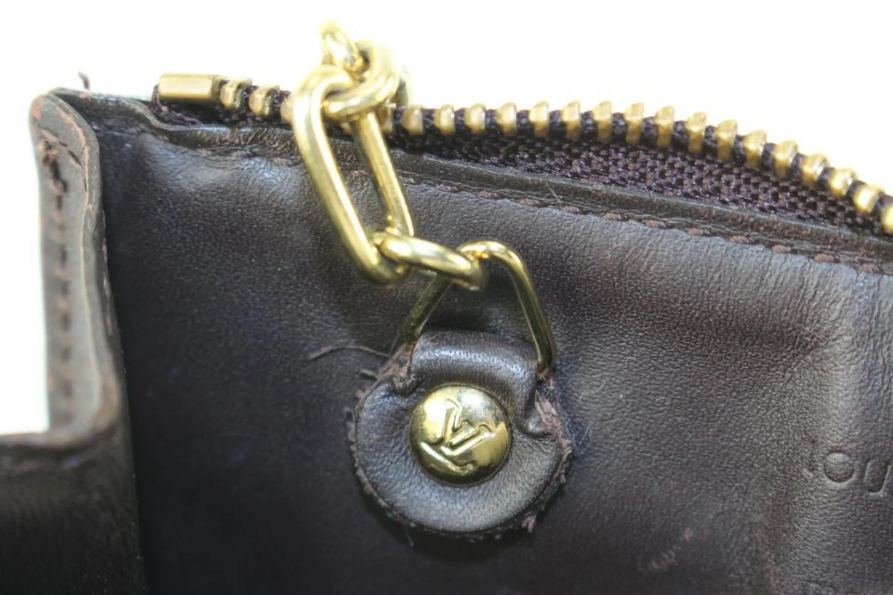 Louis Vuitton Amarante Monogram Vernis Key Pouch NM Pochette Cles 66lk825s
