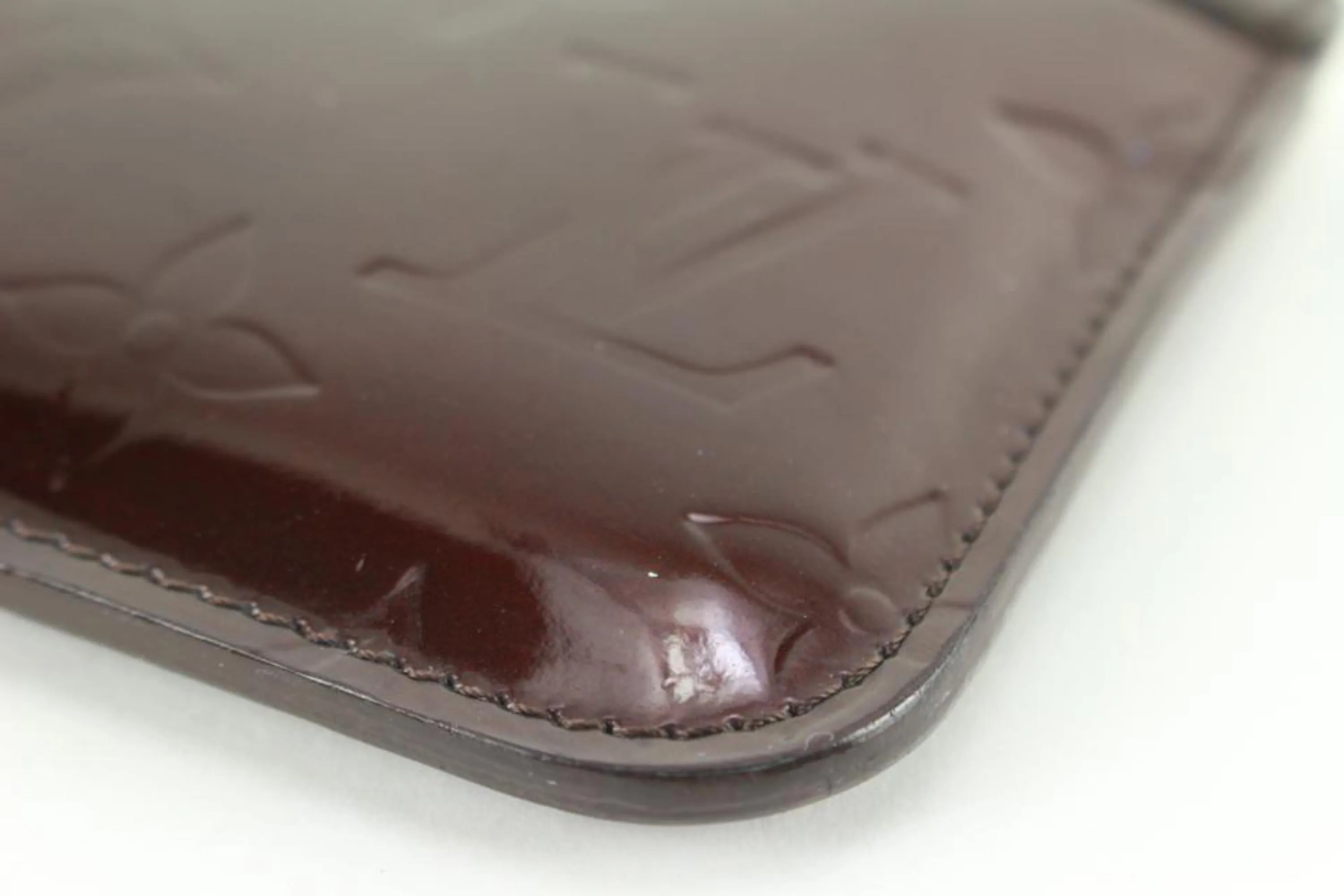 Louis Vuitton Amarante Monogram Vernis Key Pouch NM Pochette Cles 66lk825s