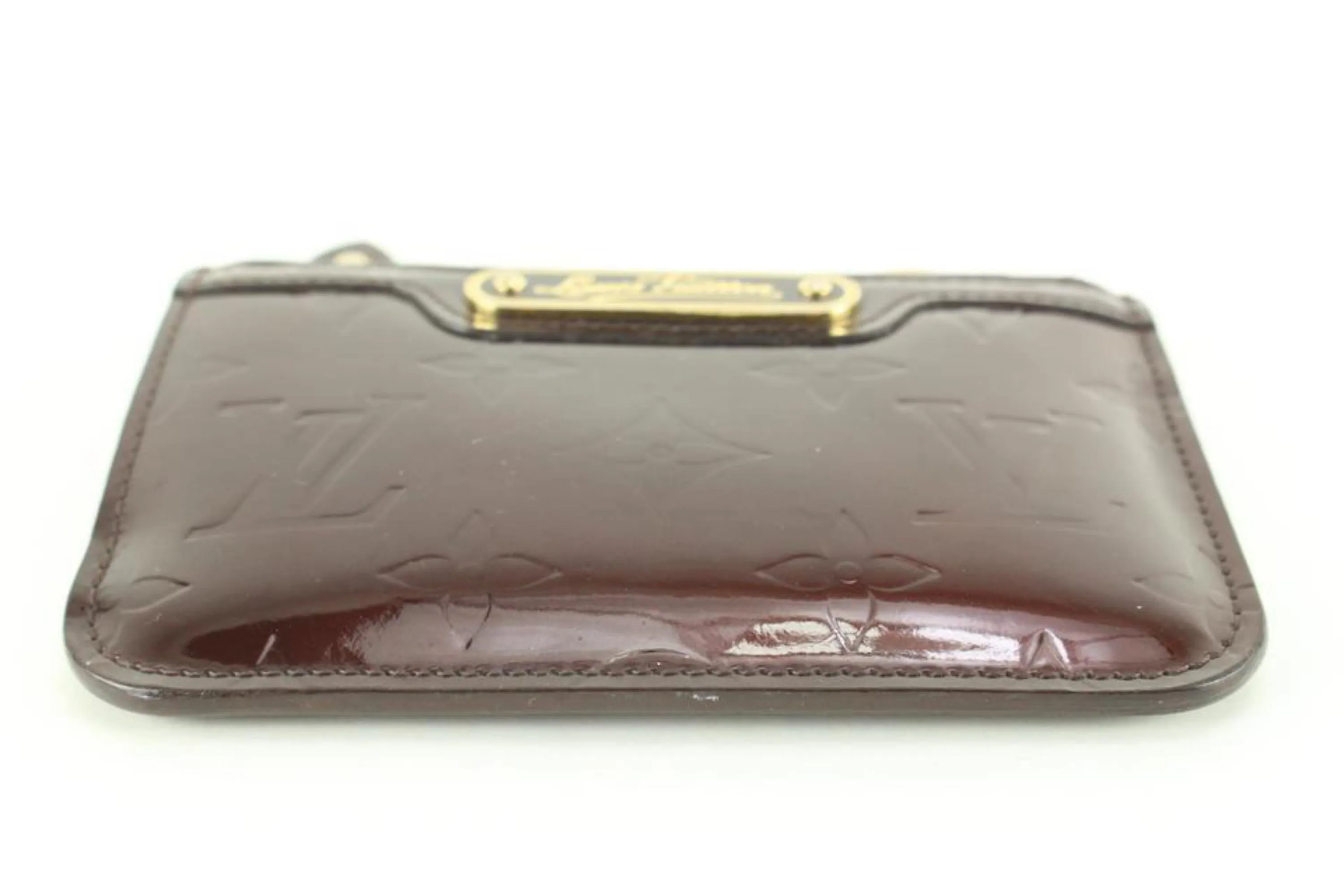 Louis Vuitton Amarante Monogram Vernis Key Pouch NM Pochette Cles 66lk825s