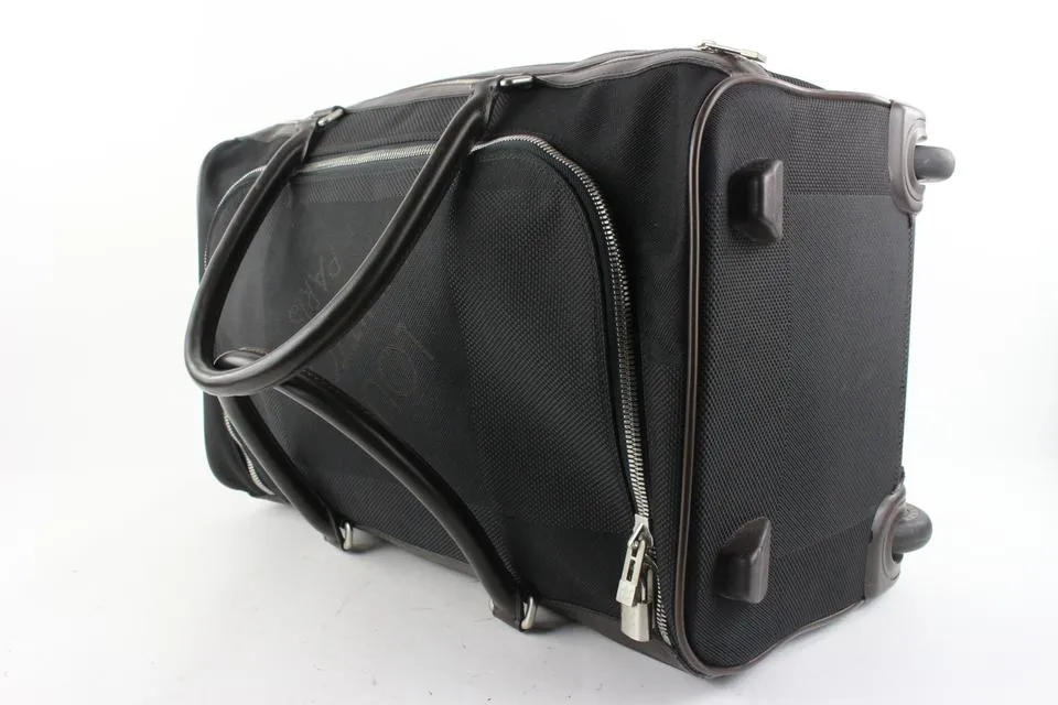 Louis Vuitton Black Damier GeanteEole 50 Rolling Duffle Bag 5LV91