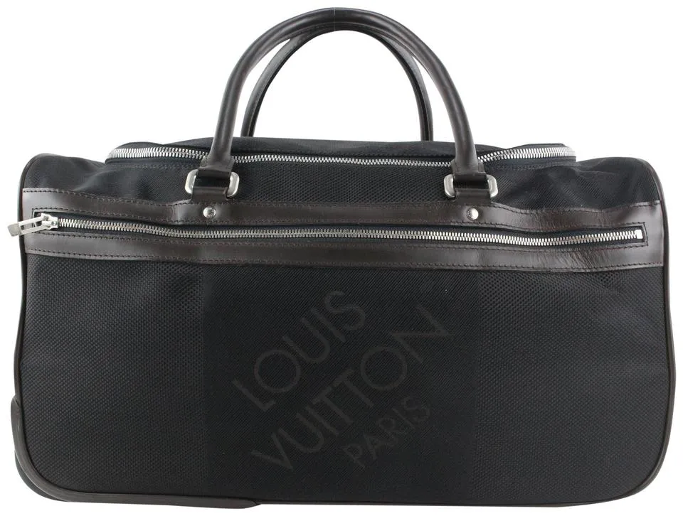 Louis Vuitton Black Damier GeanteEole 50 Rolling Duffle Bag 5LV91