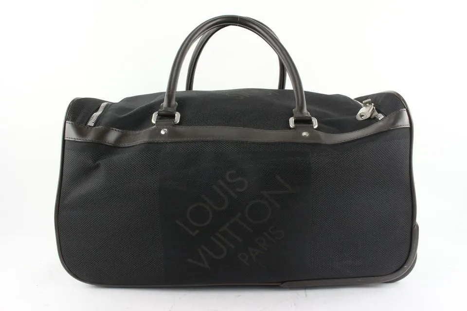 Louis Vuitton Black Damier GeanteEole 50 Rolling Duffle Bag 5LV91