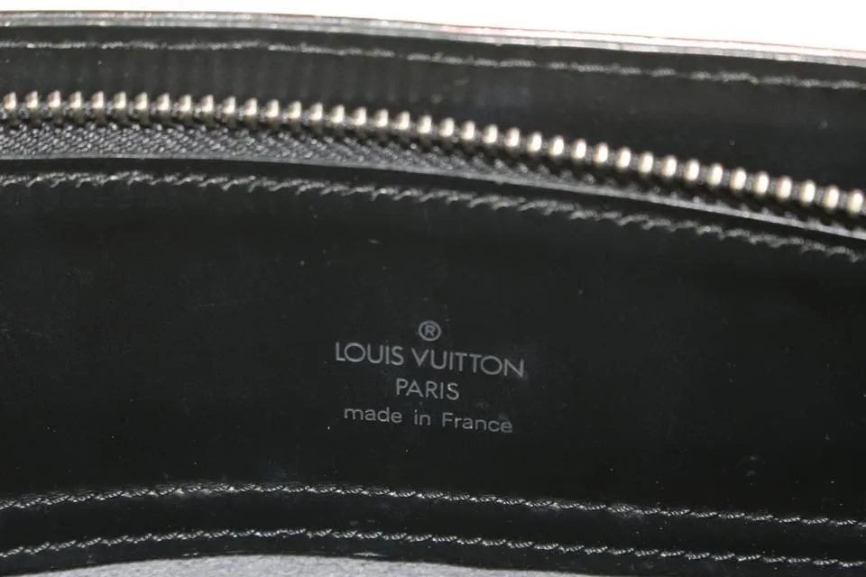 Louis Vuitton Black Epi Leather Gemeaux Tote Bag  913lv9