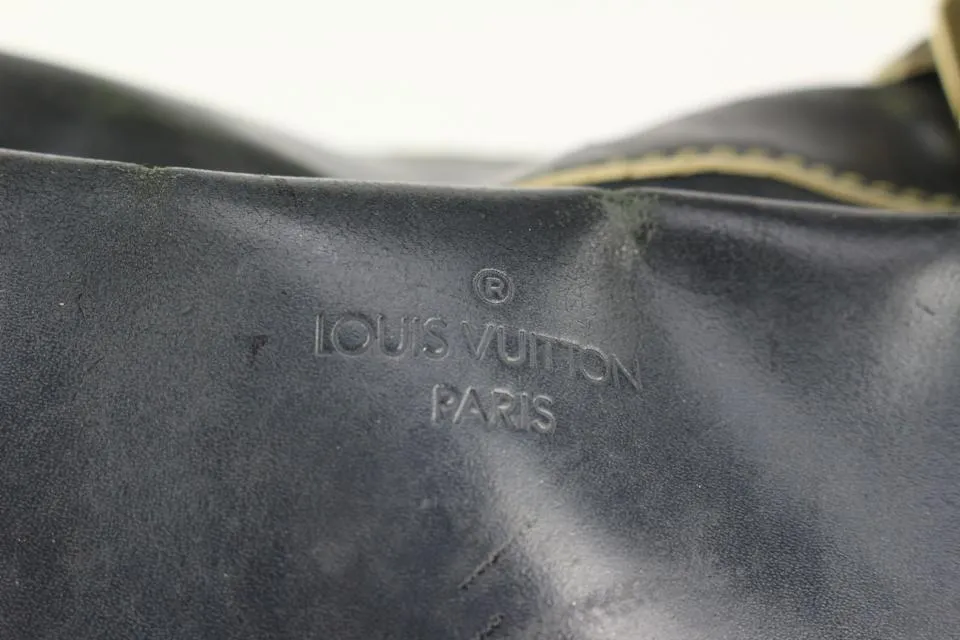 Louis Vuitton Black Suhali Leather Lockit GM Dome Bag 2lv1020
