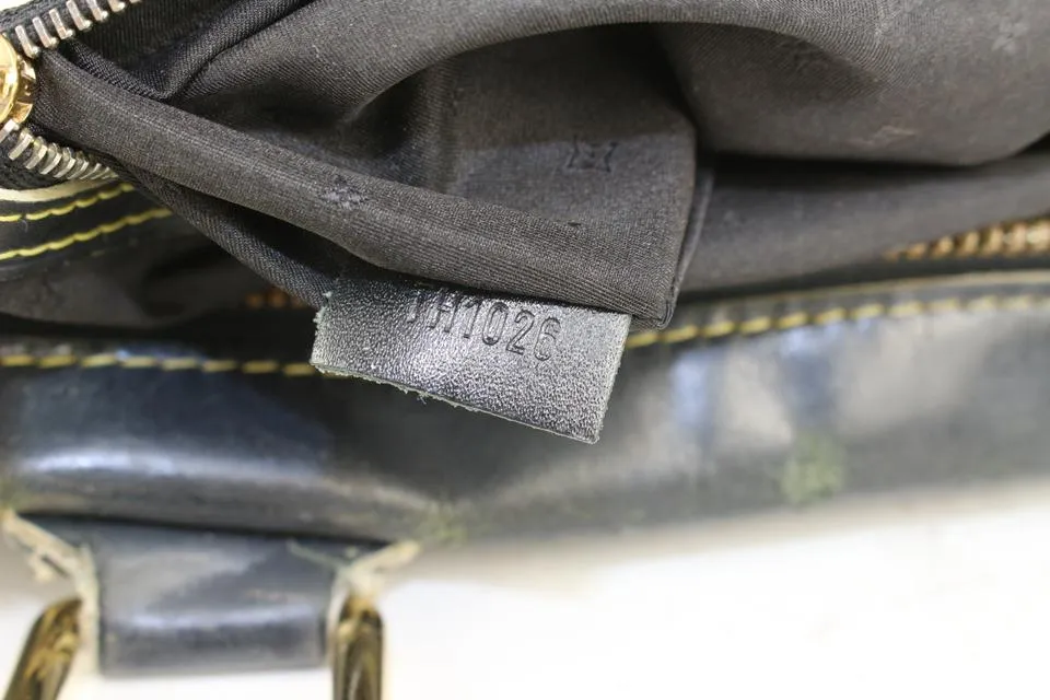 Louis Vuitton Black Suhali Leather Lockit GM Dome Bag 2lv1020