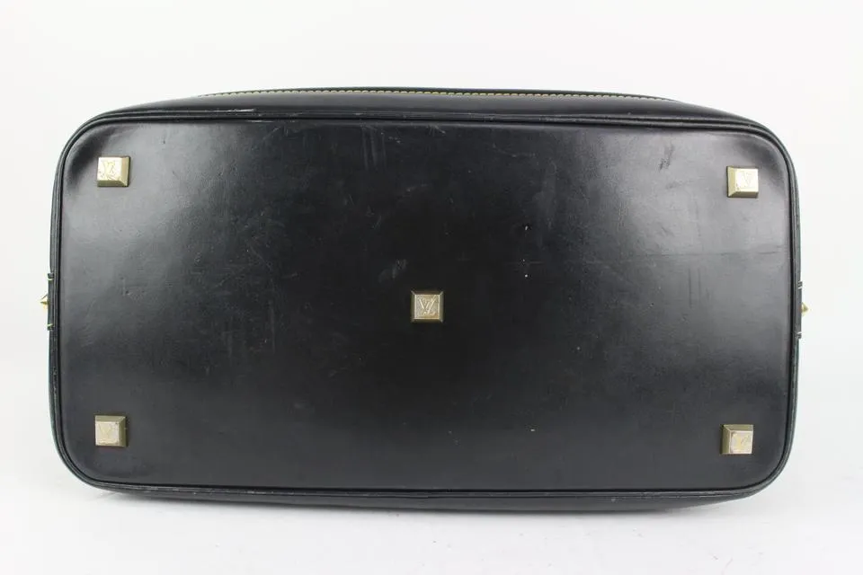 Louis Vuitton Black Suhali Leather Lockit GM Dome Bag 2lv1020