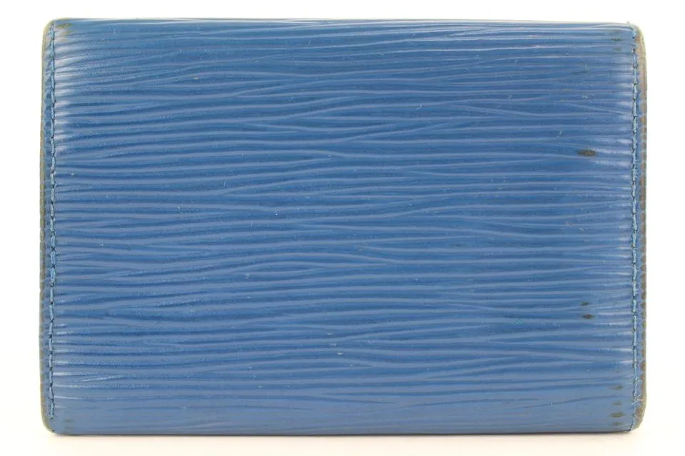 Louis Vuitton Blue Epi Leather Toledo Multicles 6 Key Holder 8lk0128