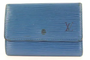 Louis Vuitton Blue Epi Leather Toledo Multicles 6 Key Holder 8lk0128