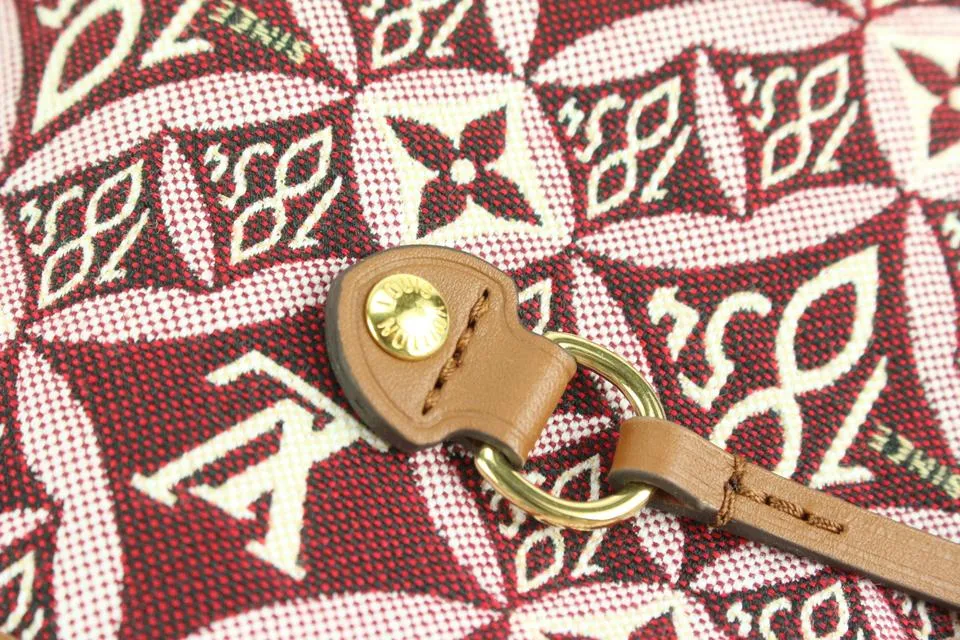 Louis Vuitton Bordeaux  Monogram Since 1854 Neverfull MM Tote with Pouch  24lz53s