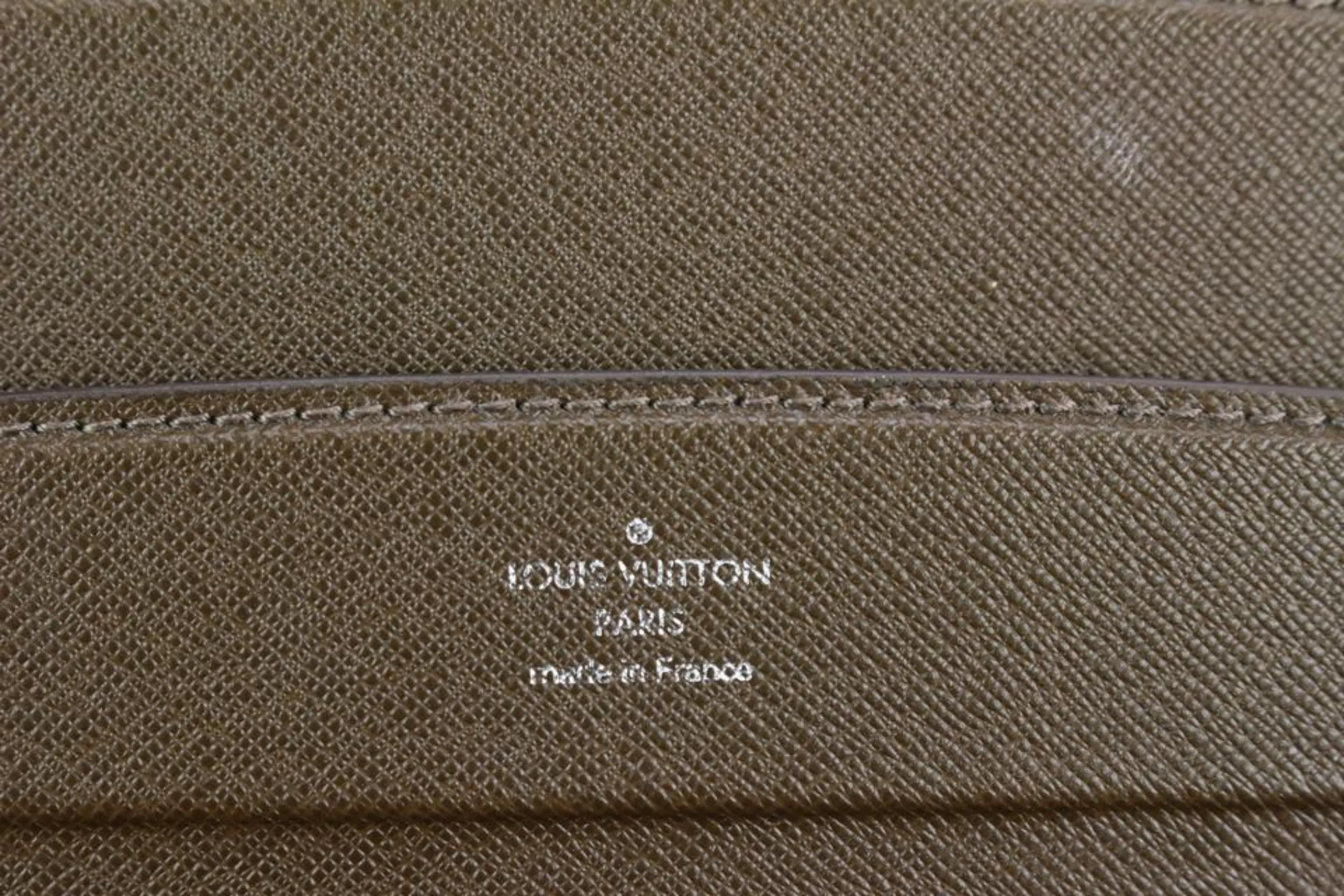 Louis Vuitton Brown Grizzli Taiga Leather President Briefcase Attache Trunk 14lk616s
