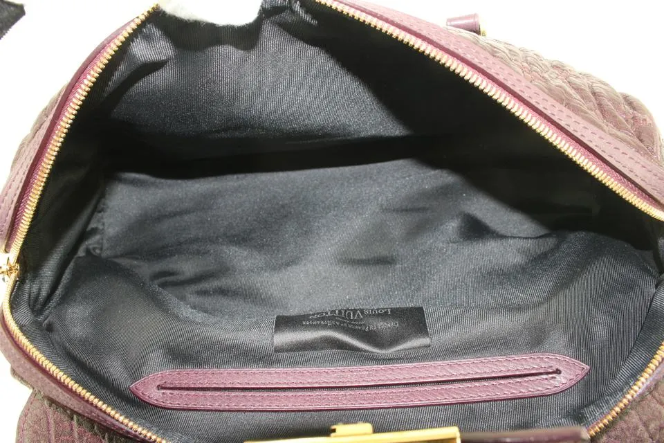 Louis Vuitton Burgundy Monogram Jacquard Volupte Psyche  Bag 663lvs618