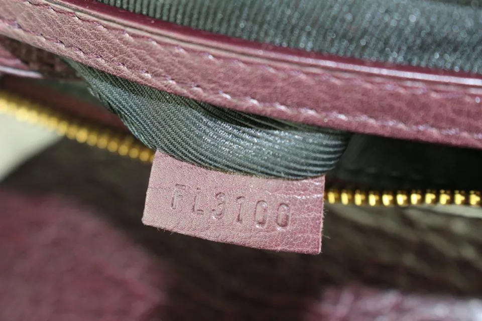 Louis Vuitton Burgundy Monogram Jacquard Volupte Psyche  Bag 663lvs618