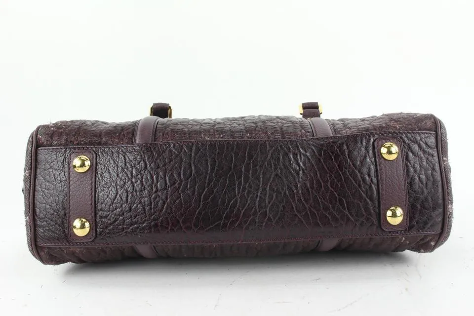 Louis Vuitton Burgundy Monogram Jacquard Volupte Psyche  Bag 663lvs618