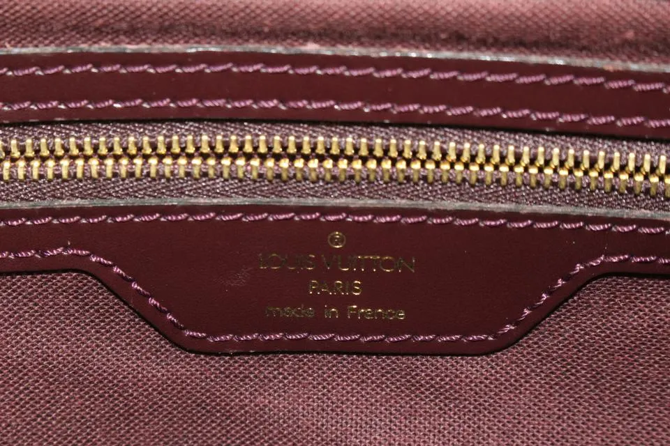 Louis Vuitton Burgundy Taiga Leather Cassiar Backpack 1015lv42