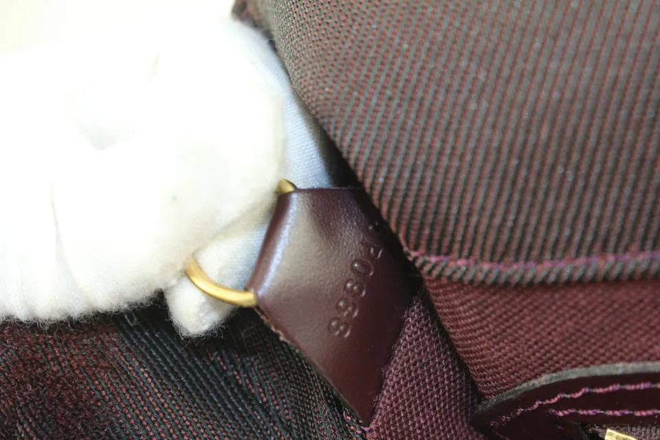 Louis Vuitton Burgundy Taiga Leather Cassiar Backpack 1015lv42