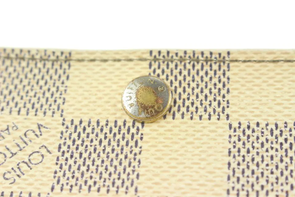 Louis Vuitton Damier Azur 4 Key Holder Case Multicles Wallet 9lk0128
