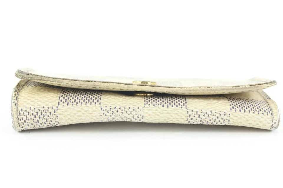 Louis Vuitton Damier Azur 4 Key Holder Case Multicles Wallet 9lk0128