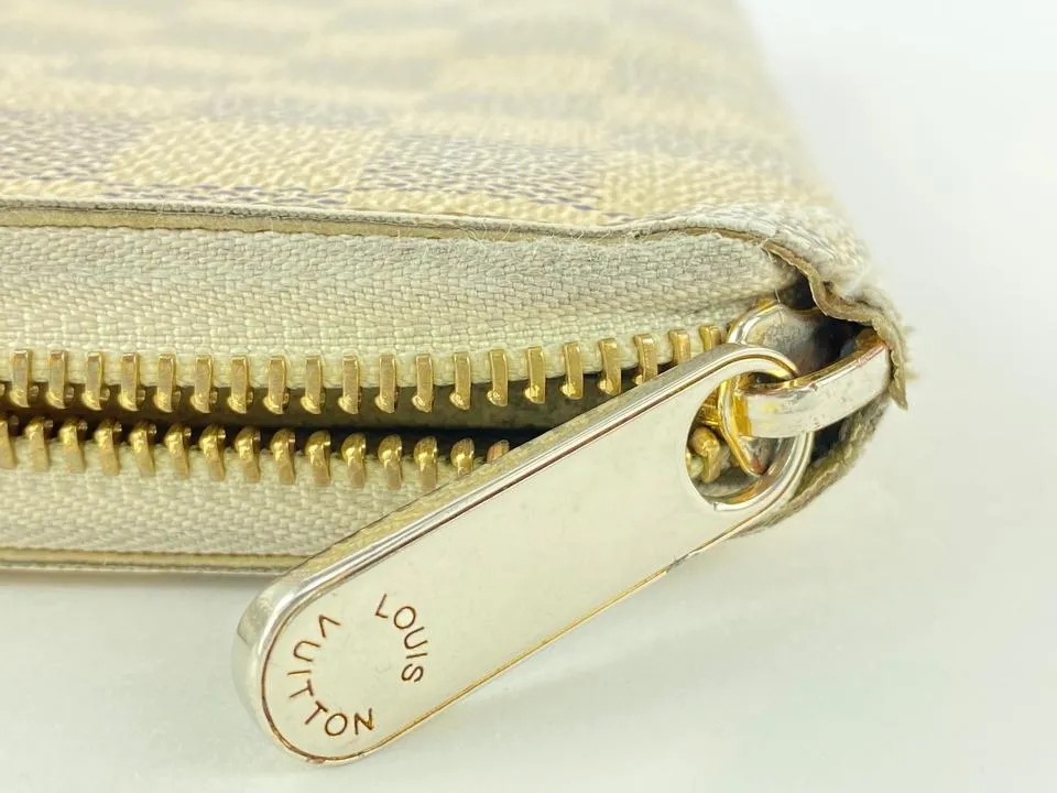 Louis Vuitton Damier Azur Zippy Long Wallet 18lva1117