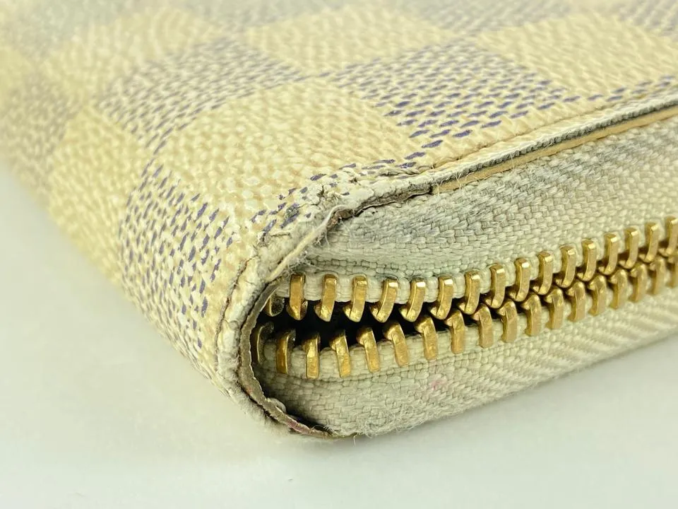 Louis Vuitton Damier Azur Zippy Long Wallet 18lva1117