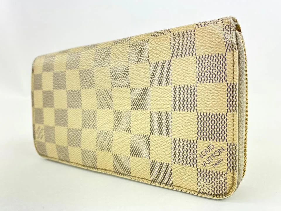 Louis Vuitton Damier Azur Zippy Long Wallet 18lva1117