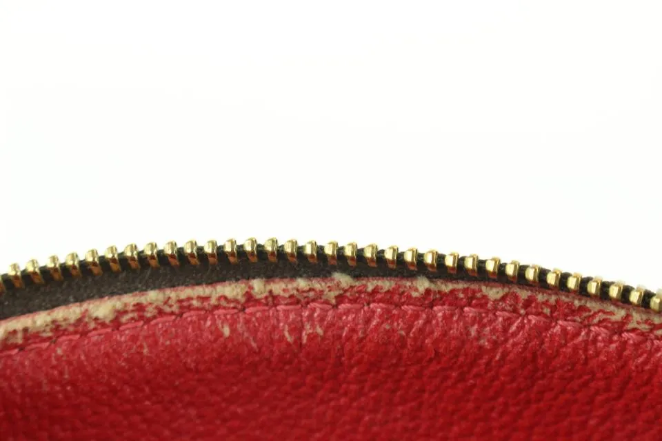 Louis Vuitton Damier Ebene Cosmetic Pouch PM Demi Ronde 99lk830s