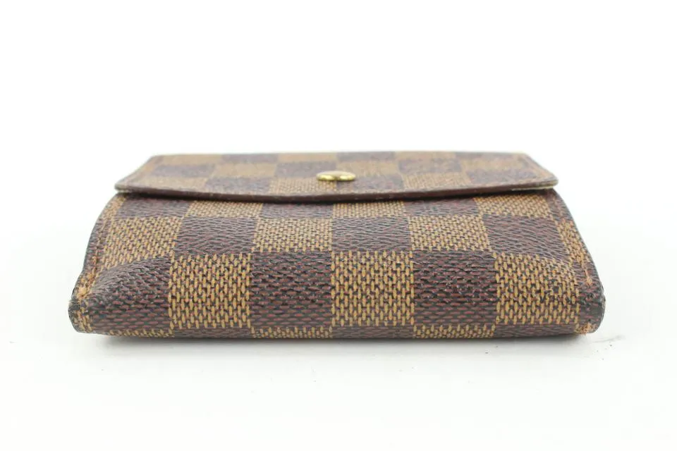 Louis Vuitton Damier Ebene Elise Compact Snap Wallet 366lvs525