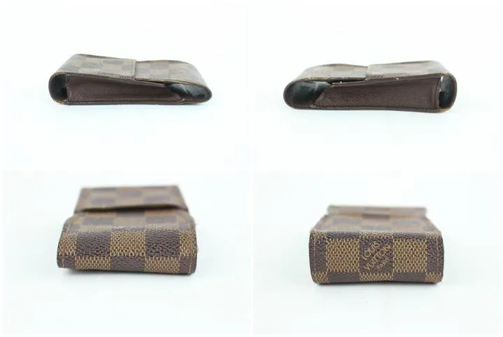 Louis Vuitton Damier Ebene Mobile Etui Cigarette or Phone Case 12lz1002