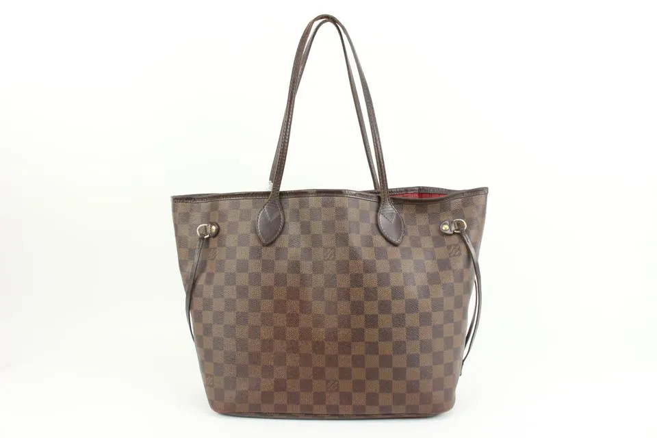 Louis Vuitton Damier Ebene Neverfull MM Tote Bag 95lv318s