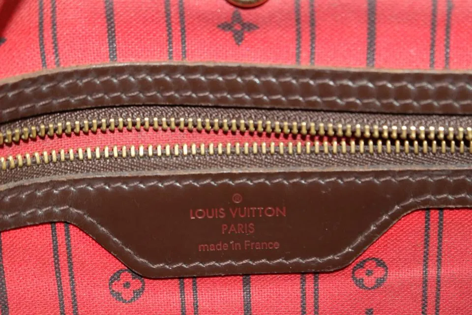 Louis Vuitton Damier Ebene Neverfull MM Tote Bag 95lv318s