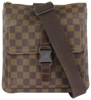 Louis Vuitton Damier Ebene Pochette Melville Crossbody Bag 1014lv9