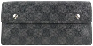 Louis Vuitton Damier Graphite Portefeuille Accordion Long Flap Wallet 222lvs210