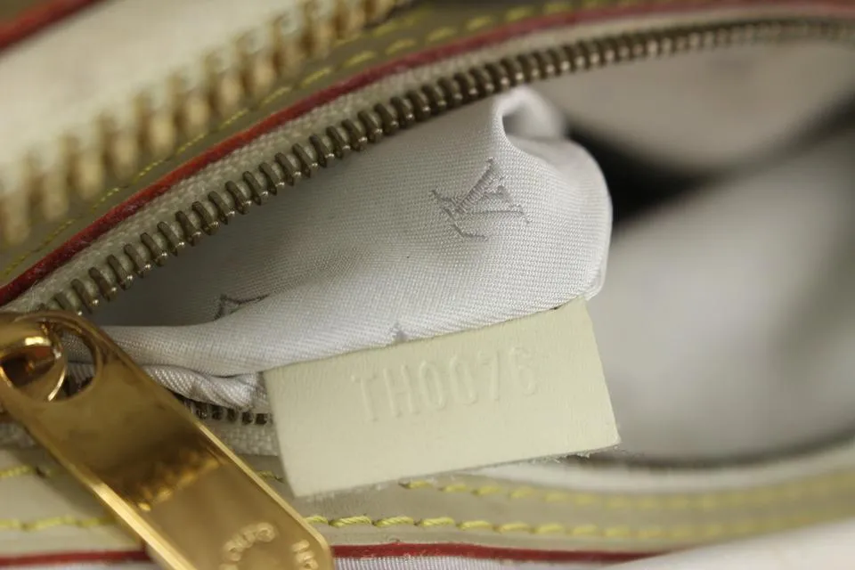 Louis Vuitton Ivory Suhali Leather Lockit PM Dome Bag 820lv88